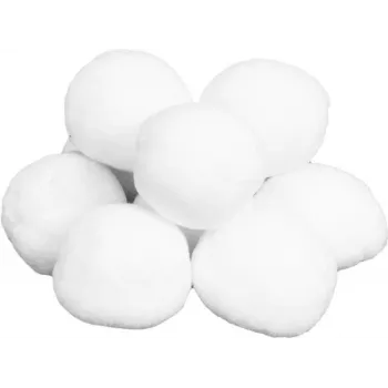 EUROPALMS kunstmatige sneeuwballen, 7,5 cm, 10-pack (83501650)
