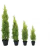 EUROPALMS Leyland-cipres kunstplant, 120 cm, groen blad, zwarte pot 82606964