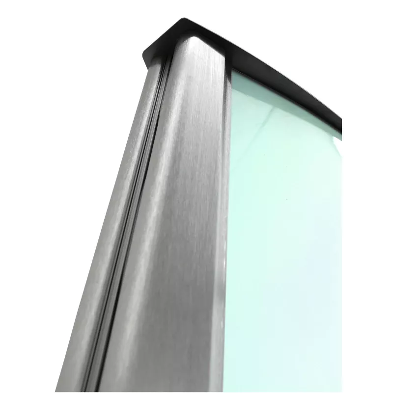 EUROPALMS informatiezuil, groot, 200x80 cm, dubbelzijdig, zilver 83331740