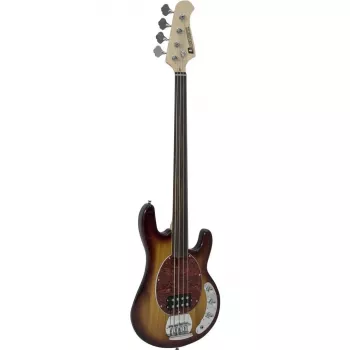 DIMAVERY MM-501 elektrische bas, fretless, tobacco 26222080
