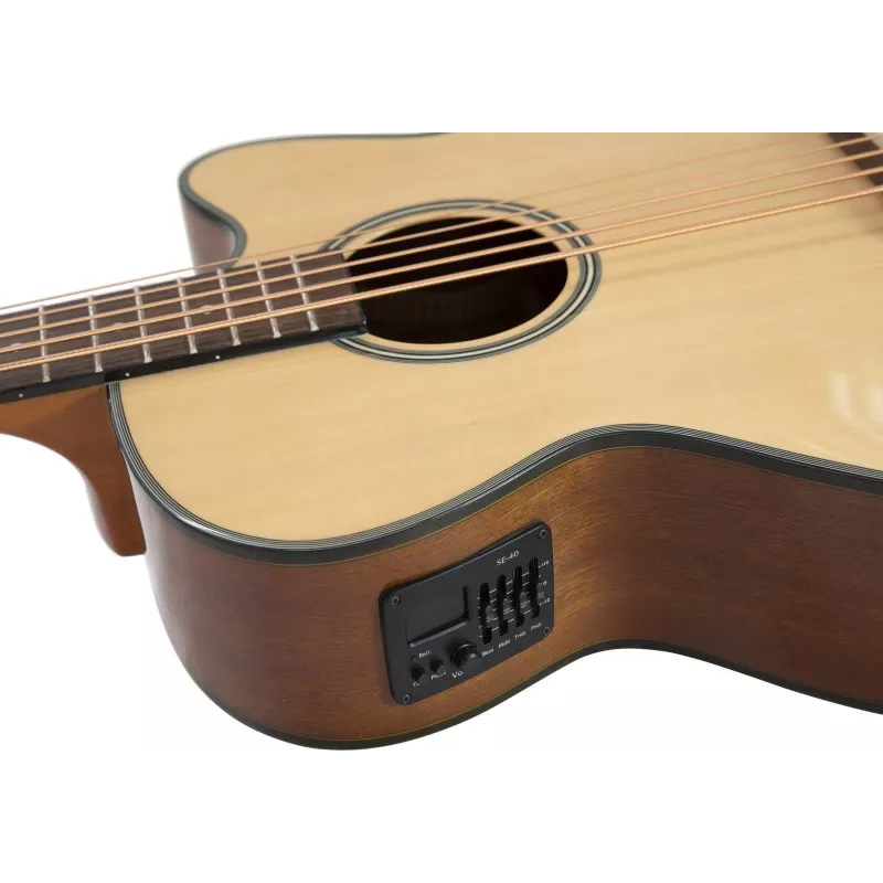 DIMAVERY AB-455 akoestische basgitaar, 5-snarig, naturel 26224014
