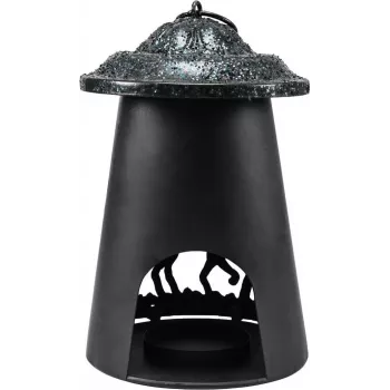 EUROPALMS solar-kattenlantaarn, 23cm, warmwitte LED, IP44 buiten-tuinlamp 83505110