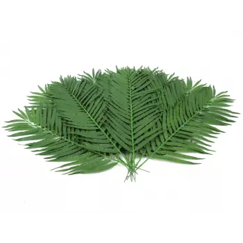 EUROPALMS kokospalmblad, kunstmatig, 110cm, 12-pack 82509897