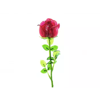 EUROPALMS Crystal Rose kunstmatige bloem, bordeaux, 81cm 82600209