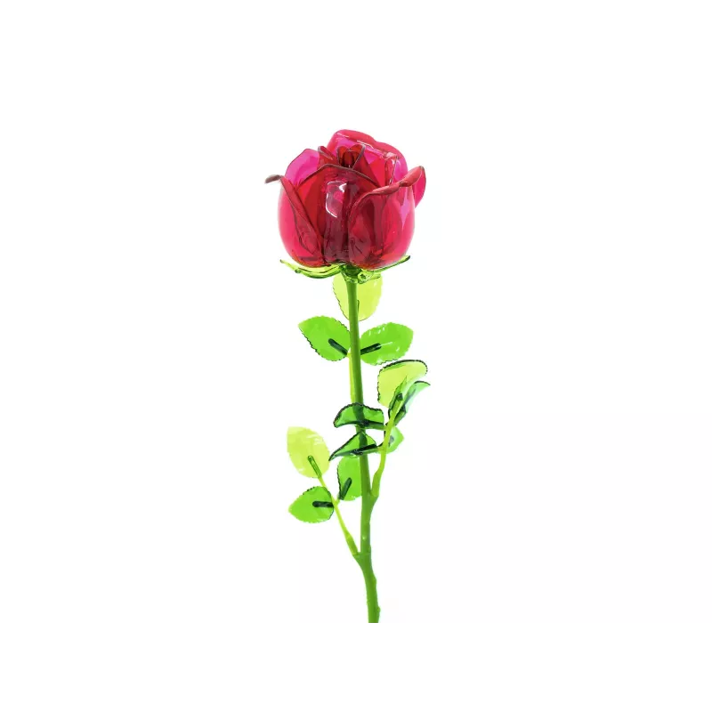 EUROPALMS Crystal Rose kunstmatige bloem, bordeaux, 81cm 82600209