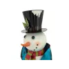 EUROPALMS sneeuwpop met jas, metaal, 150cm, blauw 83314907