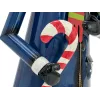 EUROPALMS sneeuwpop met jas, metaal, 150cm, blauw 83314907
