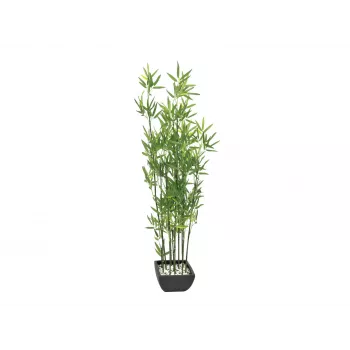 EUROPALMS kunstmatige bamboe in decoratieve schaal, 120cm 82509261