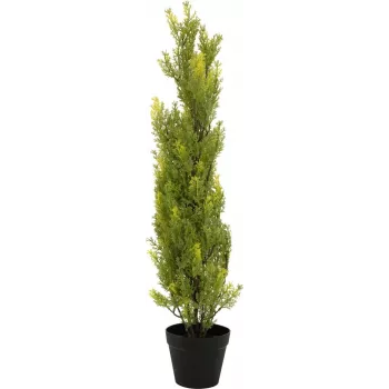 EUROPALMS Leyland-cipres kunstplant, 90cm, zwarte pot 82606962