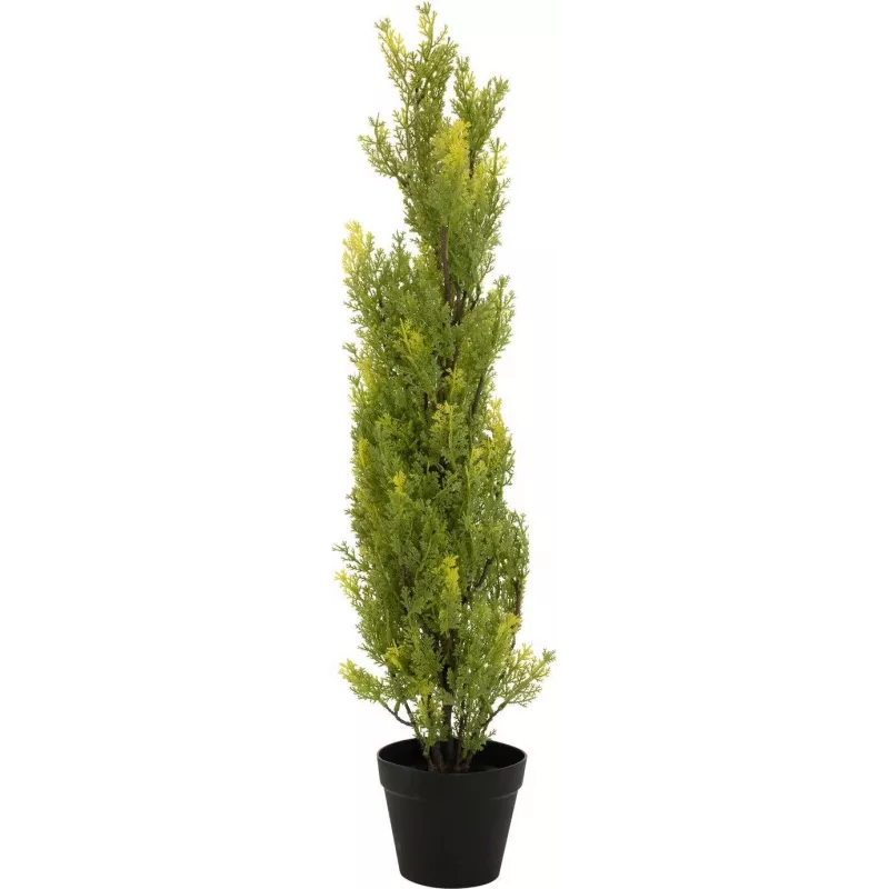 EUROPALMS Leyland-cipres kunstplant, 90cm, zwarte pot 82606962