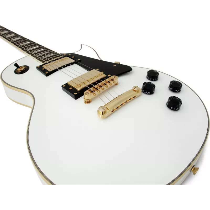 DIMAVERY LP-520 elektrische gitaar, wit/goud 26215160