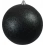 EUROPALMS decoratiebal 20 cm, zwart, glitter 83501278