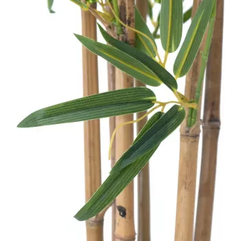 EUROPALMS Bambus deluxe, kunstmatige bamboeplant, 120cm (82509165)