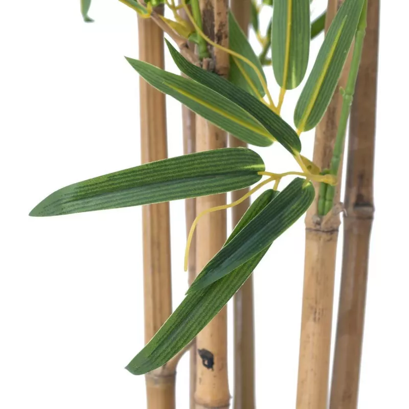 EUROPALMS Bambus deluxe, kunstmatige bamboeplant, 120cm (82509165)