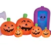 EUROPALMS Halloween opblaasbare geest met pompoenen, 244cm (83316154)