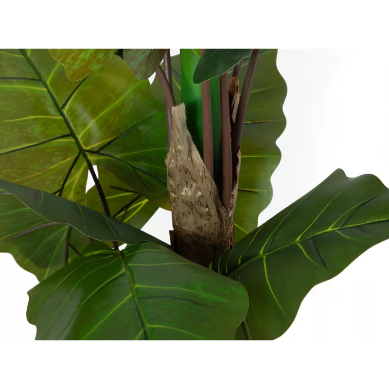 EUROPALMS Alocasia kunstplant, 140 cm, groen, zwarte pot 82508464