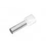 Cimco 187002 deels geïsoleerde adereindhuls, 0,5 mm², wit, 100 stuks