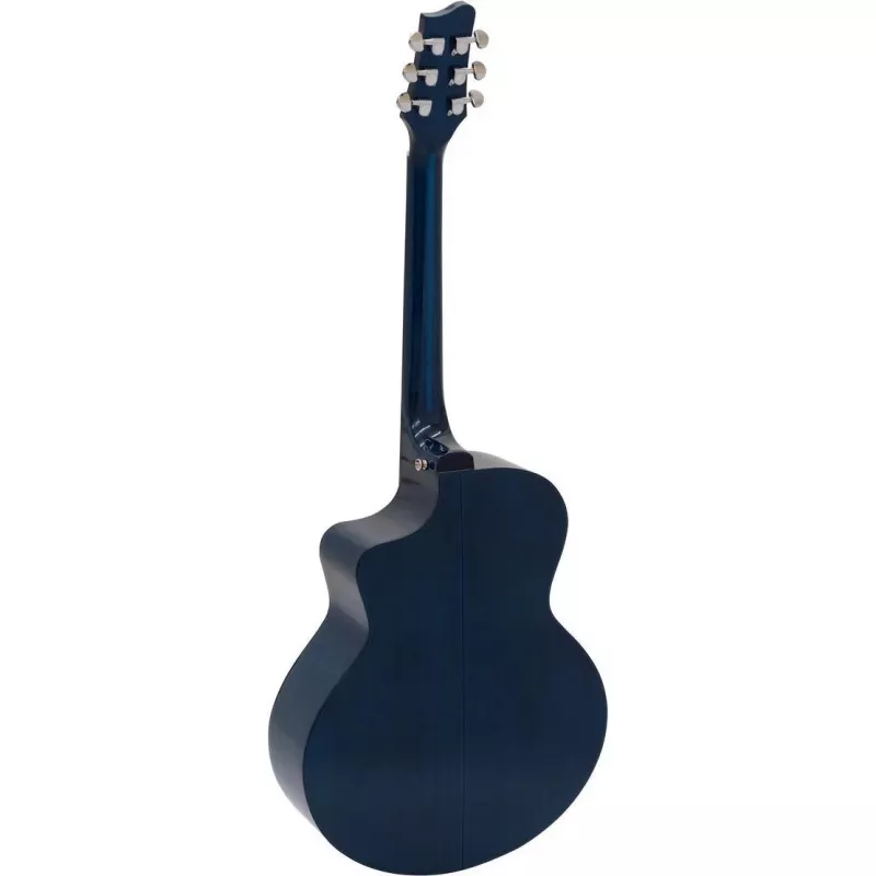 DIMAVERY STW-90 western gitaar, Crystal Blue 26245083