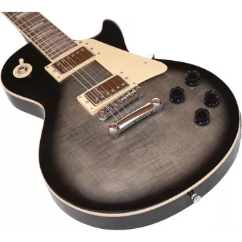 DIMAVERY LP-750 E-gitaar, Translucent Gray Blackburst 26219396