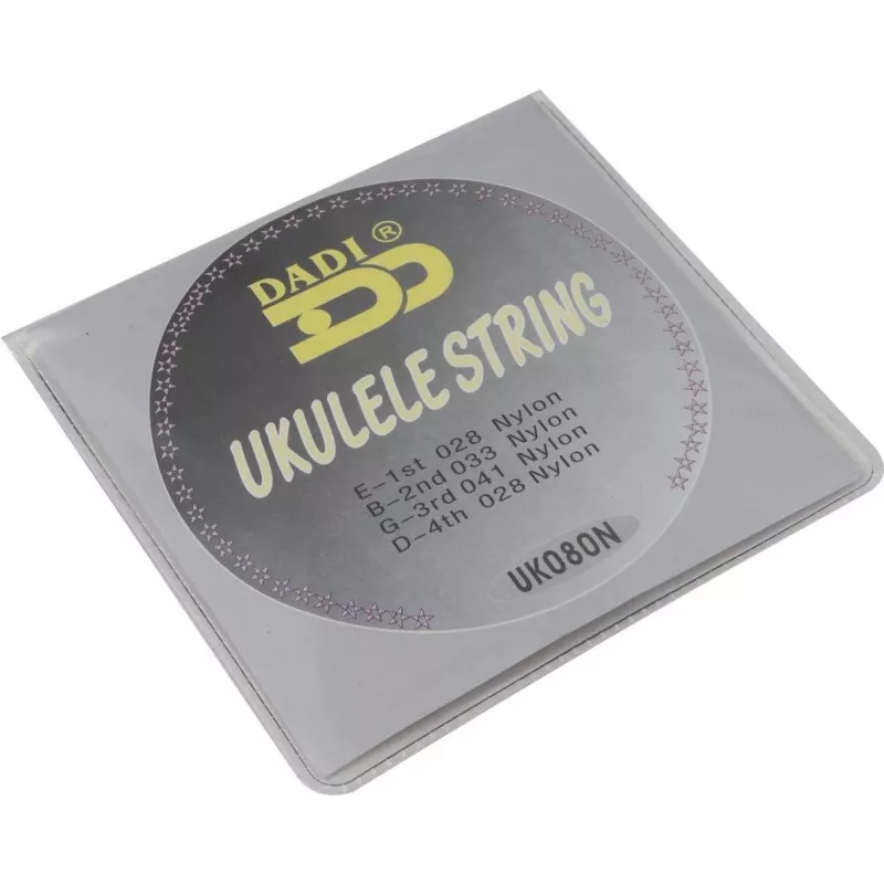 DIMAVERY ukulele snarenset, .028-.041, nylon, 4 snaren, GCEA-stemming 26320084