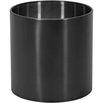 EUROPALMS STEELECHT-35 Nova RVS plantenbak, antraciet, Ø35cm 83011397