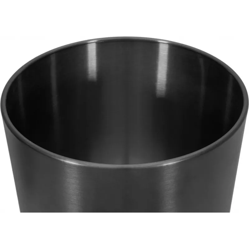 EUROPALMS STEELECHT-35 Nova RVS plantenbak, antraciet, Ø35cm 83011397