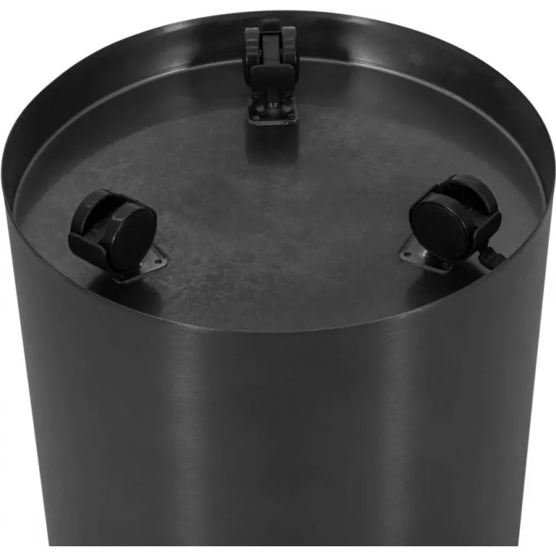 EUROPALMS STEELECHT-35 Nova RVS plantenbak, antraciet, Ø35cm 83011397