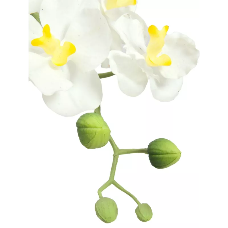 EUROPALMS kunstmatige orchideeënarrangement 1, in pot, wit-roze, 60 cm 82530346