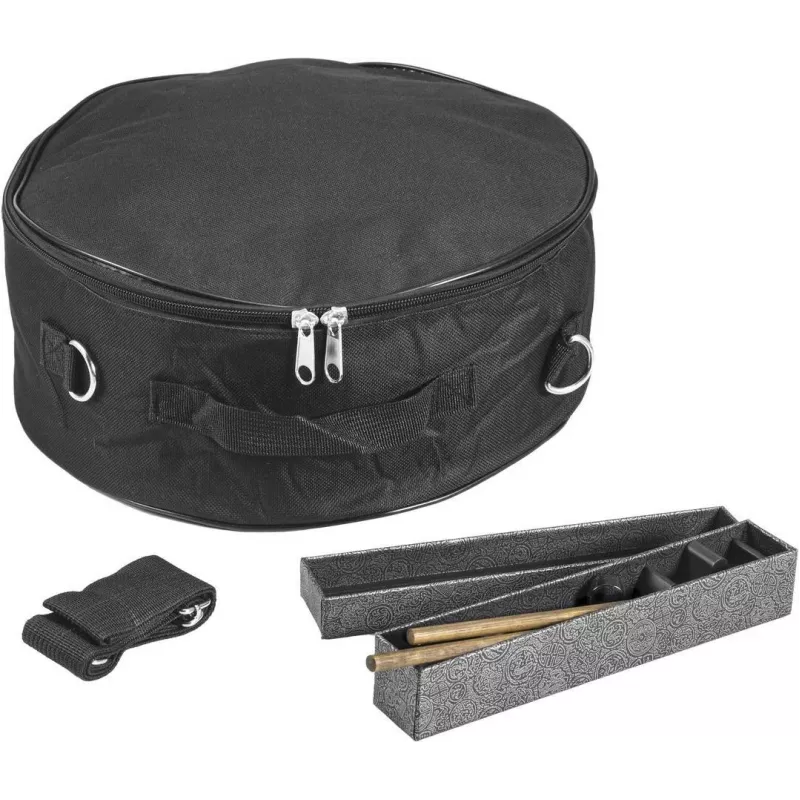 DIMAVERY TD-12 steel tongue drum, 12 noten, D-majeur, zwart 26058338