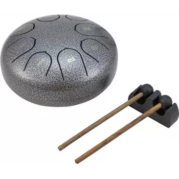 DIMAVERY TD-8 steel tongue drum, zilver (26058339)