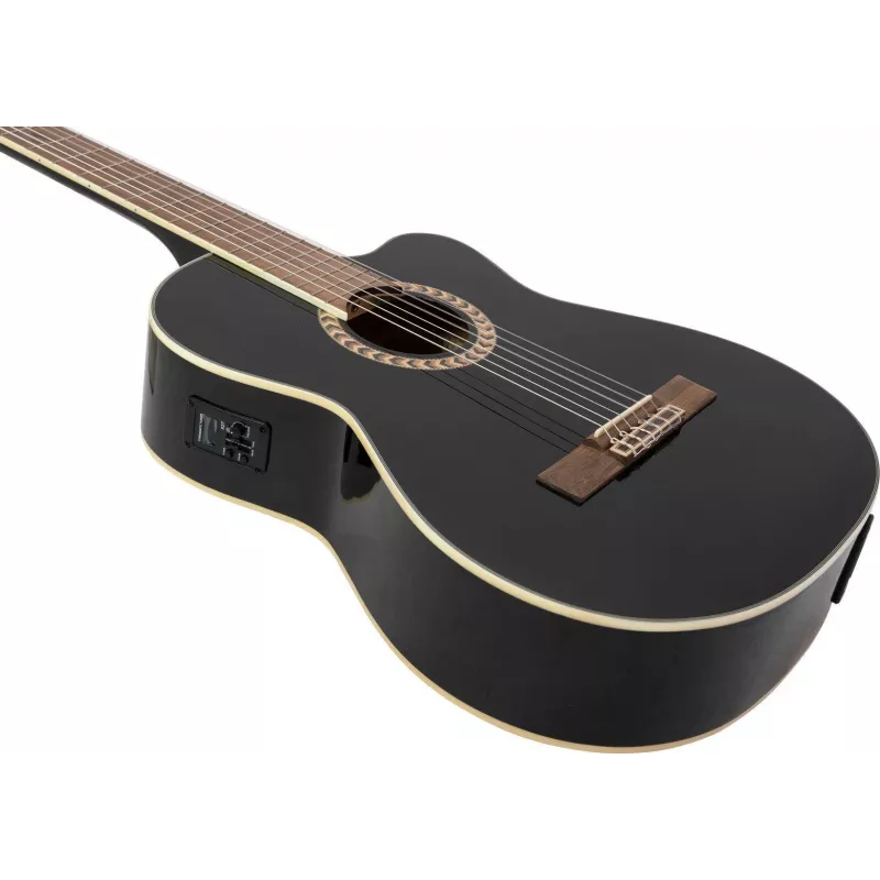 DIMAVERY CN-600E concertgitaar, zwart 26235007