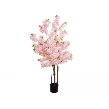 EUROPALMS kunstmatige kersenbloesemboom met 3 stammen, rosé, 160cm 82507834