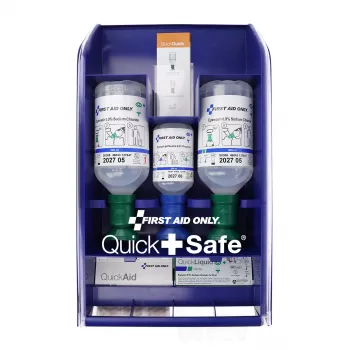 First Aid Only Quick+ Safe DIN EN 15154-4 EHBO-koffer, blauw, wandmontage, ABS-kunststof, DIN 13157 vulling P-44026 00