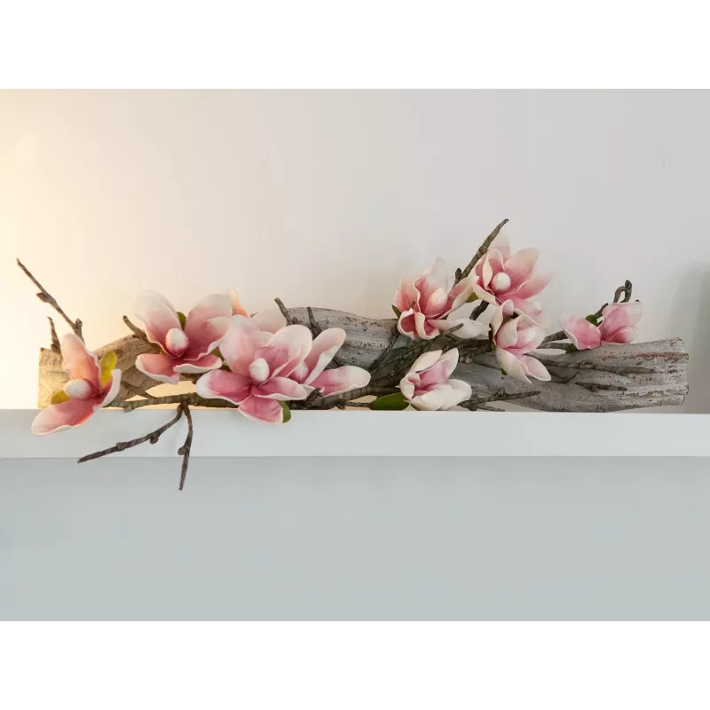 EUROPALMS kunstmagnoliatak (EVA), wit-roze 82530587