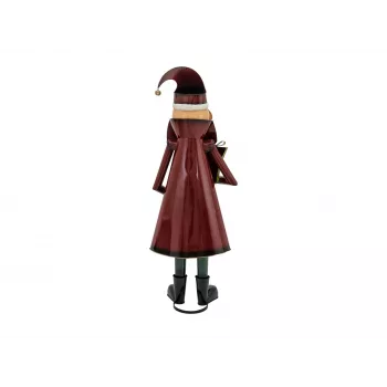 EUROPALMS kerstman metaalfiguur rood 150cm 83314903