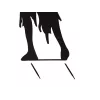 EUROPALMS Silhouette metaal zombie vrouw 135cm 83505106