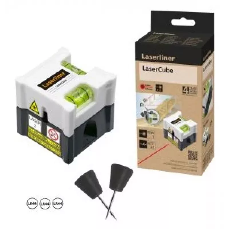 Laserliner LaserCube lijnlaser, bereik 5 m 081.108E