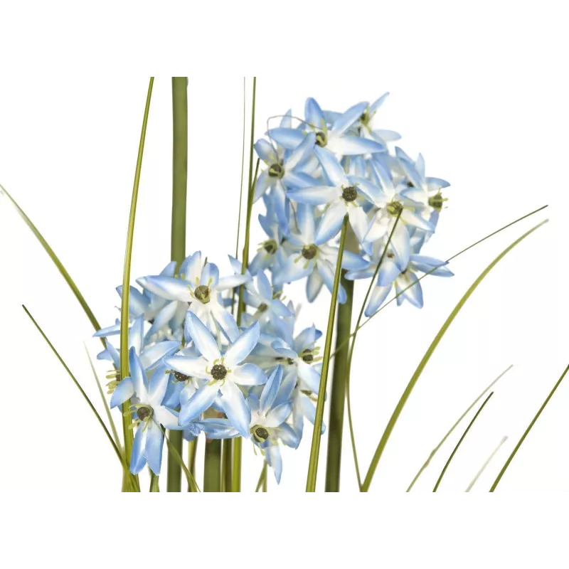 EUROPALMS Allium Gras Kunstplant, blauw, 120 cm 82600168