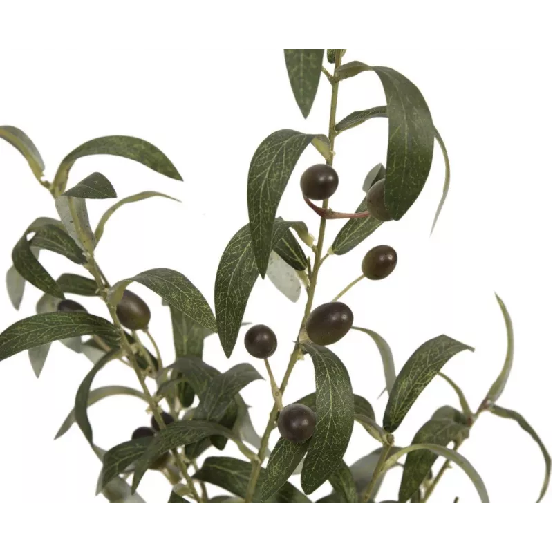 EUROPALMS kunstmatige olijfboom, 68 cm, groene bladeren, zwarte pot 82506421