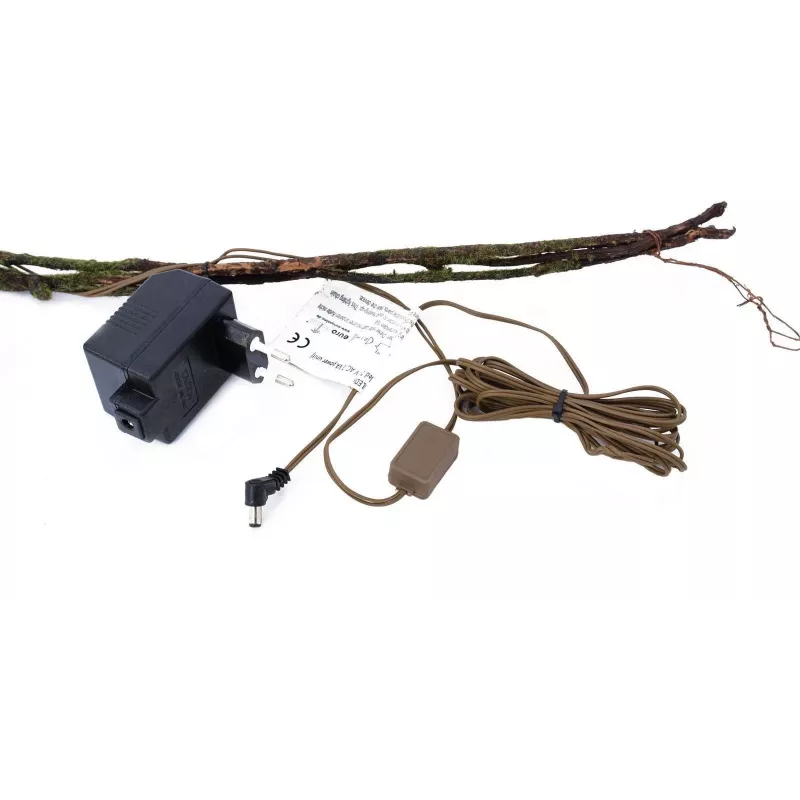 EUROPALMS veenmirte-guirlande met LED's, wit, 180 cm 83330308