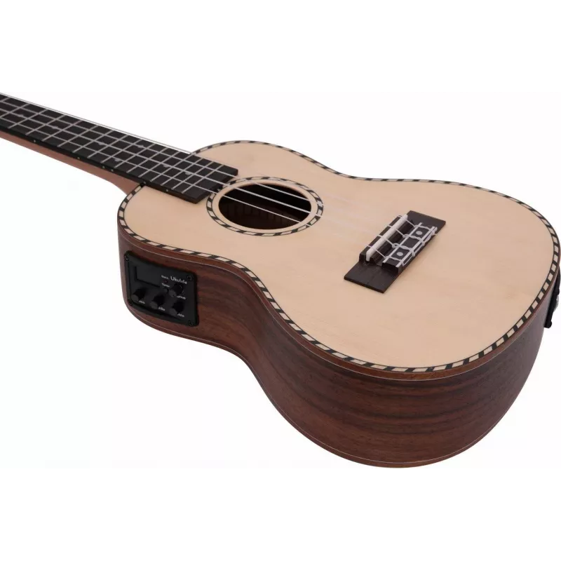 DIMAVERY UK-800 concert-ukulele, massief sparrenhouten bovenblad 26255857