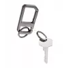 TROIKA ALVAR NERO sleutelhanger met karabijnhaak, gunmetal/zwart (KR26-05/GM)