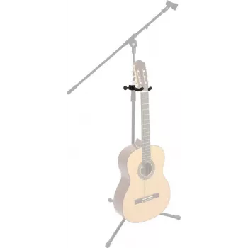 DIMAVERY gitaarhouder adapter voor microfoonstandaard, zwart 26348028
