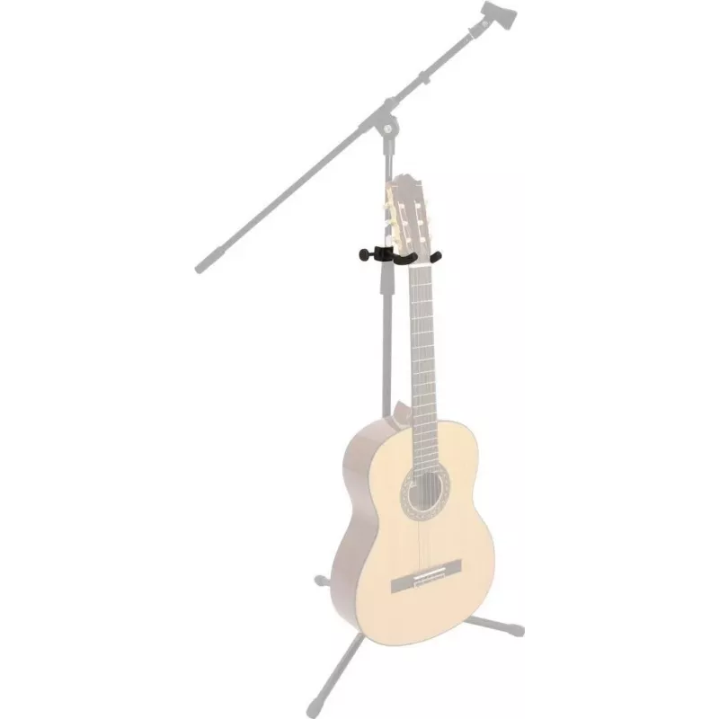 DIMAVERY gitaarhouder adapter voor microfoonstandaard, zwart 26348028