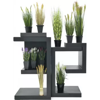 EUROPALMS kunstmatig moerasgras in decoratieve pot, 60cm 82505862