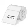 Olympia 6324 ronde witte papieren etiketten, 50 mm diameter, 150 per rol, permanente lijm