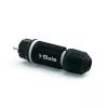 BALS 7371-1 Schuko-stekker 16A 3p 250V IP54 zwart rubber