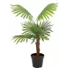 EUROPALMS waaierpalm kunstplant, 88cm, groen, zwarte pot 82509301