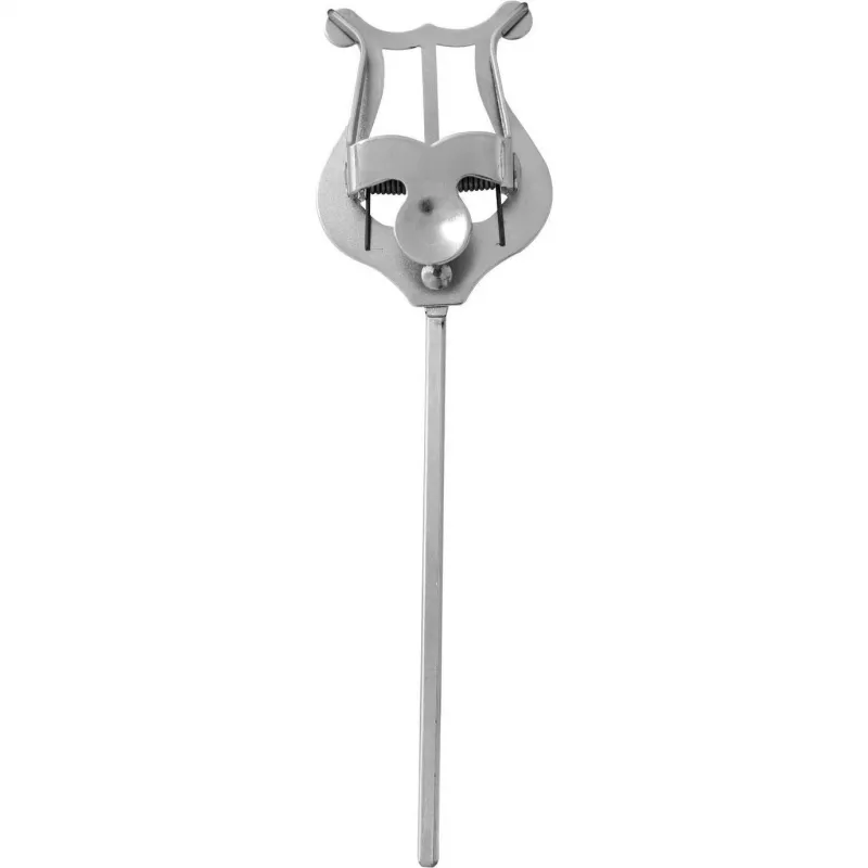 DIMAVERY mars-lyra voor trompet, vernikkeld metaal, klembevestiging, zilver 26600540