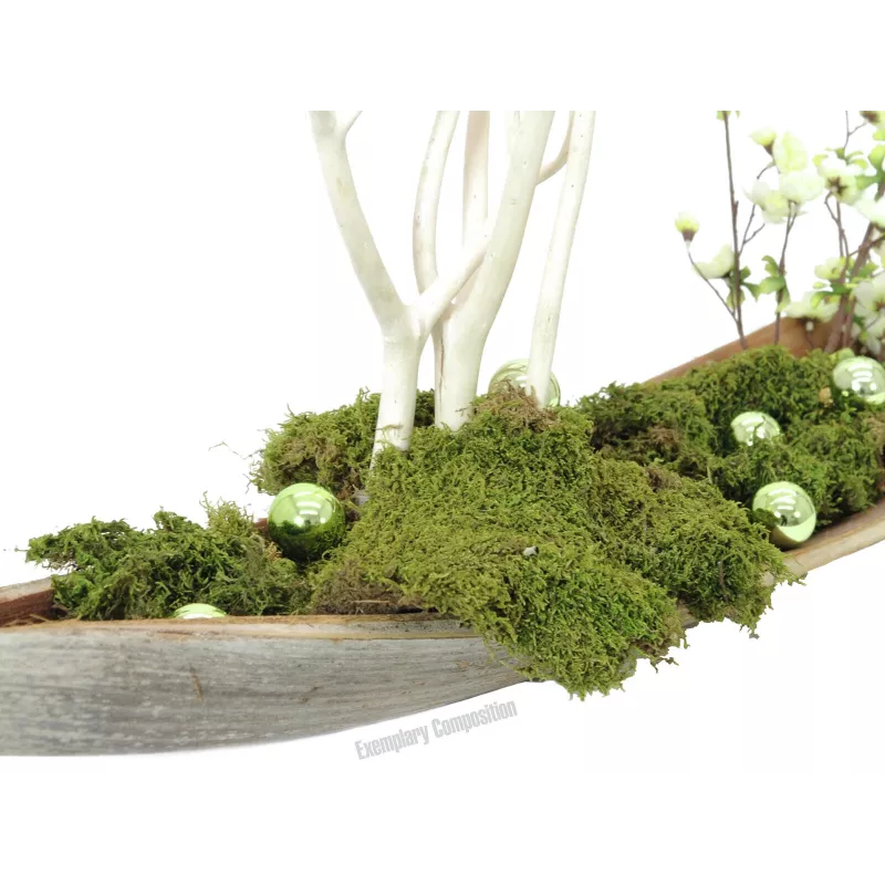 EUROPALMS decoratiebol 3,5 cm, lichtgroen, glanzend, 48 stuks 8350129X